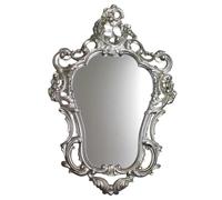 Lnxp Exclusive Baroque Wall Mirror Antique Baroque Rococo Repro Antique Silver 50 x 76 Wall Decoration