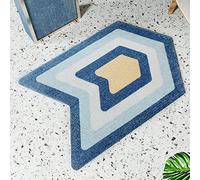 LNXSESN Bath Mat Blue Yellow Arrow Bathroom Mat Soft Microfiber Bath Mats for Bathroom Non Slip Bathroom Rug Ultra Water Absorbent Bathmat Machine Washable Bath Matt Door Mat 50x80cm