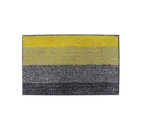 LNXSESN Bath Mat Mustard Yellow Grey Bathroom Mat Soft Microfiber Bath Mats for Bathroom Non Slip Floor Mat Ultra Water Absorbent Bathroom Rug Machine Washable Bathmat Door Mat 40x60cm