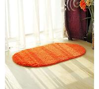 LNXSESN Bath Mat Orange Bathroom Mat Soft Microfiber Bath Mats for Bathroom Non Slip Bathroom Rug Ultra Water Absorbent Bathmat Machine Washable Bath Matt Door Mat 40x60cm