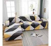 LNXSESN Sofa Cover White Black Yellow Gray Sofa Covers Soft Spandex Sofa Protector Stretch All-match Sofa Protectors from Pets Modern Adjustable Couch Covers Universal Thick Settee Covers 1 Seater