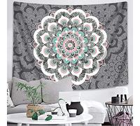 LNXSESN Tapestry Grey Pink Mandala Wall Tapestry Polyester Room Decor Wall Hanging Wall Art Home Decor Tapestries Bathroom Decor Tapestry for Bedroom Aesthetic 150x100cm