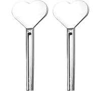 LNYMZD 2 x Silver Toothpaste Tube Keys, Metal Tube Squeezer for Toothpaste, Creams, Colours, Cosmetics and Hair