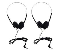 LNYMZD 2Pcs Black Retro Over-Ear Headphone,Vintage Feelings Underwire Headphones,Retro Lightweight Earphones,Hi-Fi Stereo Earphone Headset,Headphone,for Most Mobile Phones Playback Pevices