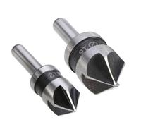 LNYMZD 2Pcs Silver Countersink Bits for Metal | HSS Countersink Drill Bit Set - 1/2in, 5/8in, 82 Degrees Mill Cutter Bit