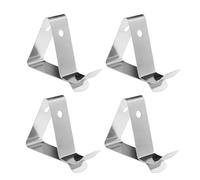 LNYMZD 4 Pcs Silver Stainless Steel Dual Probe Thermometer Clips for Temperature Reading and Testing Tools