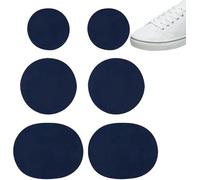 LNYMZD 6Pcs Dark Blue Shoe Patches For Toe Holes, Sneakers,Adhesive Shoe Patch Vamp Repair Stickers Shoe Repair Rim Patches Of Shoe Prevention Spliced Sewn Patch Shoe Care Products and Accessories