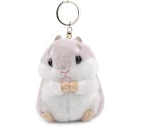 LNYMZD Hamster Keyring Plush Pendant Handbag Charm Keychain Bag Accessory Women Keyrings and Keychains