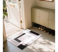 LNZHAO Door Mat Indoor & Outdoor - Small 60x40 cm - Small Floor Rug Area Rugs for Bedroom - Modern Carpet Geometric Style Non Shedding Durable Super Soft Rug Easy to Clean