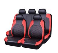 LNZKX Car Seat Covers for Opel Vauxhall Corsa 5-door/Corsa 3-door F E D C B A, Antifouling Waterproof Soft Material Auto Seat Cover,Red