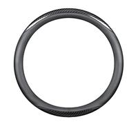 LNZKX Car Steering Wheel Cover for Opel Vauxhall Corsa 5-door/Corsa 3-door F E D C B A, Comfortable Grip Meticulous Craftsmanship Steering Wheel Covers,O-black-black carbon fiber