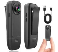 lo.baby.ve Body Camera, Mini Portable Camcorder, HD 1080P Sports Camera with Night Vision, Motion Detection, Portable Body Camera for Policy Enforcement, Body Camera, Body Camera for Policy