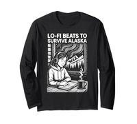 Lo Fi Beats to Survive Alaska Long Sleeve T-Shirt