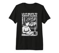 Lo Fi Beats to Survive Alaska Premium T-Shirt