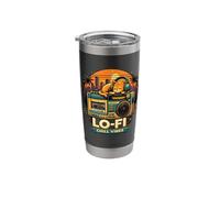 lo-fi cat Stainless Steel Insulated Tumbler