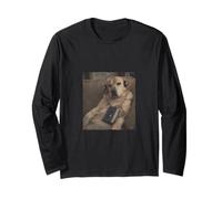 Lo-Fi Dog for Chill Vibes Only Vintage Cassette Vibe Long Sleeve T-Shirt
