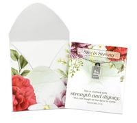 LO·GOS TRADING POST Stainless Steel Blessed Pendant Necklace with Inspirational Card & Envelope - Faith Jewelry for Women - Gift, 1 Pack, Stainless Steel, No Gemstone