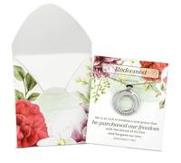 LO·GOS TRADING POST Stainless Steel Blessed Pendant Necklace with Inspirational Card & Envelope - Faith Jewelry for Women - Gift, 1 Pack, Stainless Steel, No Gemstone