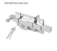 Lo Lock Iron Lock Anti eft Door Latch Mhanical Exterior Fence Gate Lasti Havi 2 Keys(Left)