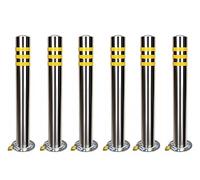 Lo Traffic Cone Ber - Heavy Du 6 Pack Removable Delineator Posts, 95cm/37.4in Parking Bollards for Road Safe & Crowd Control
