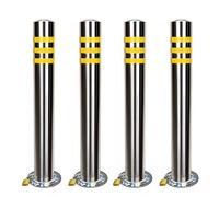 Lo Traffic Cone Ber, Heavy-Du Removable Parking Bollards (4 Pack, 70cm/27.5in) - Road Safe Delineators for Effective Traffic Control