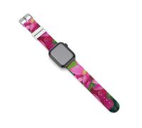 Lo-tus Flowers Silicone Smartwatch Replacement Bands Compatible with IWatch Wristbands Strap