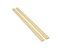 Loacea 10pcs Natural Pine Larch Wood Strips Slats, L 500/330mm Unfinished Wooden Strips for DIY Woodworking(500 X 5MM X 7MM)