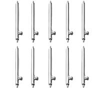 Loacea 10pcs Quick Release Pins Silver, Dia 1.5/1.8mm Stainless Steel Watch Spring Bars for DIY Strap Replacement(18MM*1.8MM)