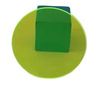 Loacea 1pc PMMA Plastic Glass Sheet, Diameter 100mm to 400mm Acrylic, Plank for Crafts Engraving(Light green,300mm)