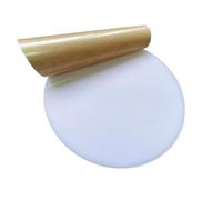 Loacea 1pc PMMA Plastic Glass Sheet, Diameter 100mm to 400mm Acrylic, Plank for Crafts Engraving(WHITE,200mm)