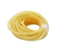 Loacea 2M/5M Elastic Latex Rubber Hoses, Outer Diameter 3.2-17mm High Resilient Tension Band Tubing 1pc(Yellow,5Mx1.8mmx3.6mm)