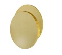 Loacea 2pcs Brass Plate Dia 10-100mm, High Hardness Round Gasket for Gardening Products Thickness 0.5-3mm(0.8x80mm)