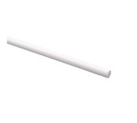 Loacea 3 to 10mm ABS Round Solid Rod, Good Vibration Damping Plastic White, Bar for Model Wall Frames 10pcs(6x250mm)