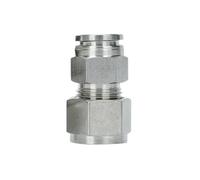 Loacea 304 Stainless Steel Pneumatic Fitting Leak-Proof, Compression Push Connect Adapter Hose Connector 1pc(6x10mm)