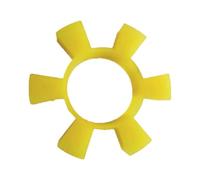 Loacea 3pcs T80 Polyurethane PU Elastic Gasket OD 80mm, Flexible Spider Jaw Coupling Yellow Buffer Coupler Damper