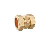 Loacea Brass Compression Tube Equal Connector, Reducer Copper Pipe Coupler Air Conditioning Plumbing Adapter 1pc(16mm)