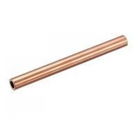 Loacea Copper Straight Pipe for Architectural Models, Red Copper Tube 4 Inch Metal Hollow Pipe Tubing 1 Piece(10 x 6mm)