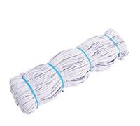 Loacea Elastic Rubber Band, White Black Flat Bands, Width 3/4/5/6/8/10mm Cloth Garment Tape 1pc(White,5M*3MM)