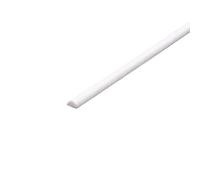 Loacea Length 250mm ABS Plastic Fine Sticks, Easy to Bond Half Round Rods, Solid for Machined Parts 10pcs(5x250mm)