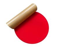 Loacea Opaque Round Acrylic Discs, Plastic Glass Plates Thickness 2mm, for Handmade Labels 2pcs(Red,150mm)