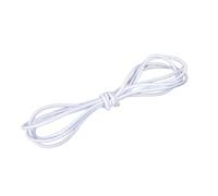 Loacea Rubber Stitching Rope, Diameter 1/2/3/4mm White Black Round Elastic Bands, Tape Cord for DIY Sewing 1pc(White,5M x 3MM)