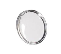 Loacea Watch Crystal 1pc Plastic Lid Shape Watch Glass with Silver Ring, High Clarity Diameter 29.9mm to 31(31.3mm)