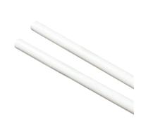 Loacea White ABS Round Solid Rods, Plastic Welding, Processing Sticks for Fish Tank Partition 10pcs(8x250mm)