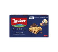 Loacker - Classic Cremkakao - Classic Wafer with 3 Layers of Stuffed Waffles with Cocoa and Chocolate Cream - Snack and Snack - Pack of 8 Pieces of 45 g