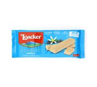 Loacker - Classic Vanilla - Classic waffles with two layers of vanilla cream made from real bourbon vanilla pods - Food and snacks 90 g