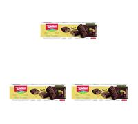 Loacker Dark Chocolate Hazelnut Biscuits, Box of Chocolate Biscuits, Classic Italian Biscuit, Chocolate Gift, All Natural Ingredients, 100 g (Pack of 3)