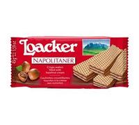 Loacker Napolitaner Hazelnut Cream Filled Wafer 45g (Pack of 25)