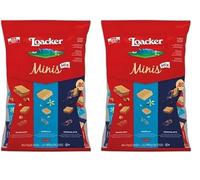 Loacker Minis Crispy Waffers Hazelnut Vanilla Biscuits 800g, Chocolate, 1 count (Pack of 2)
