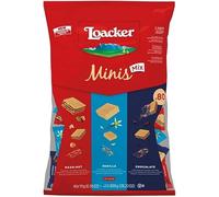 Loacker Minis Mix Wafer Biscuits, Hazelnut Vanilla Chocolate Variety Pack, 80 x 10g, 800G
