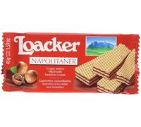 Loacker Napolitaner Hazelnut Cream Filled Wafer 45g (Pack of 25)